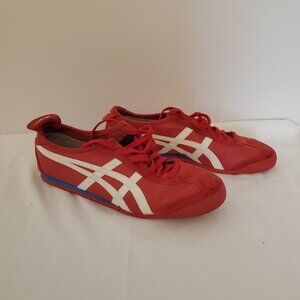 Onitsuka Tiger Stripes MEXICO 66 HL7C2 Red White Stripe sneakers Men 11